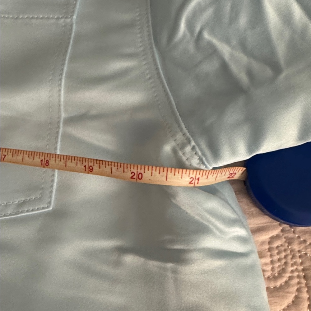 J. Crew Pale Blue Cropped Button-Down Shirt - Picture 3 of 3